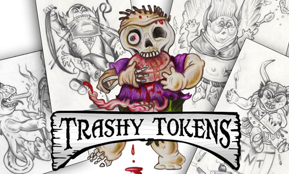 Trashy Token's Logo and Zombie