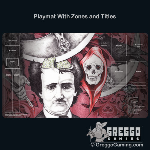 Product Photo of the Edgar Allan Poe Playmat by Lisa Pangborn